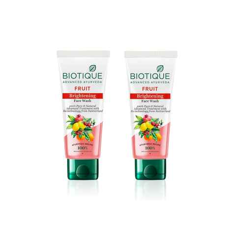 Buy Biotique Fruit Brightening Face Wash (150 ml) - Pack of 2 - Purplle