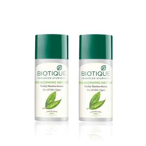 Buy Biotique Bio Morning Nectar Visibly Flawless Serum (40 ml) - Pack of 2 - Purplle