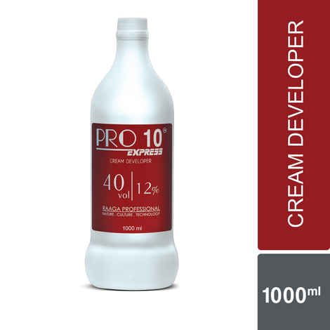 Buy Raaga Professional Pro 10 Express 12% Cream Developer, 40 Vol, 1000 ml - Purplle