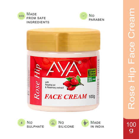 Buy AYA Rosehip Face Cream, 100 gm | No Paraben, No Silicone, No Sulphate - Purplle
