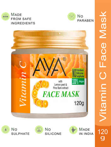 AYA Vitamin C Face Mask, 120 gm | No Paraben, No Silicone, No Sulphate
