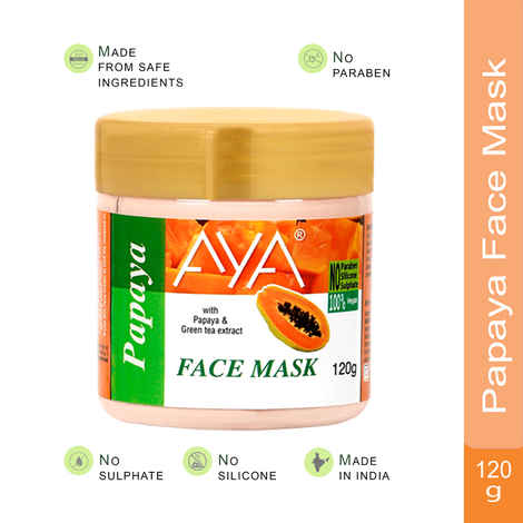 Buy AYA Papaya Face Mask, 120 gm | No Paraben, No Silicone, No Sulphate - Purplle