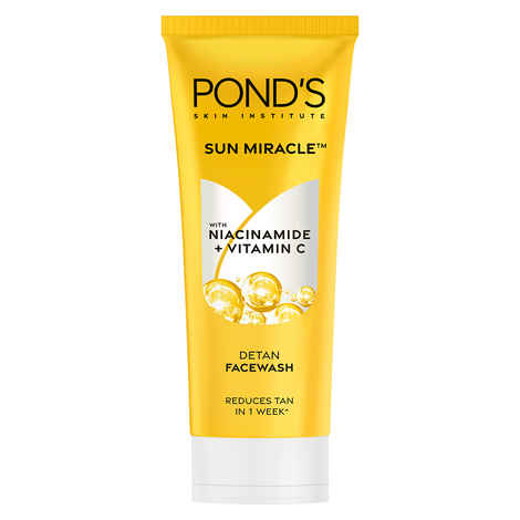 Buy Ponds DeTan Facewash |With Niacinamide & Vitamin C |Reduces Tan in 7 Days |For All Skin Types |100 gm - Purplle