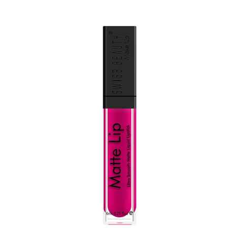 Swiss Beauty Matte Lip Ultra Smooth Matte Liquid Lipstick - fire red (6 ml) shades may vary