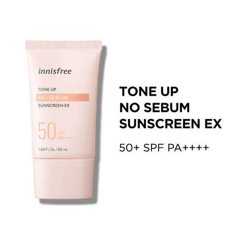 Buy Innisfree Tone Up No Sebum Sunscreen (50 ml) - Purplle