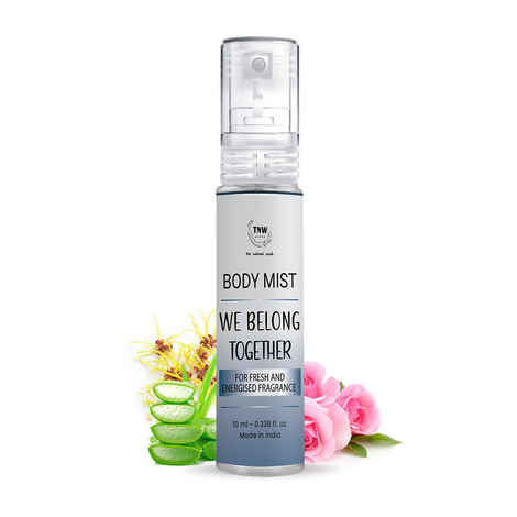 TNW The Natural Wash We Belong Together Body Mist Mini| With Woody & Calming Notes | Unisex Fragrance | For Long-lasting freshness - 10 ml
