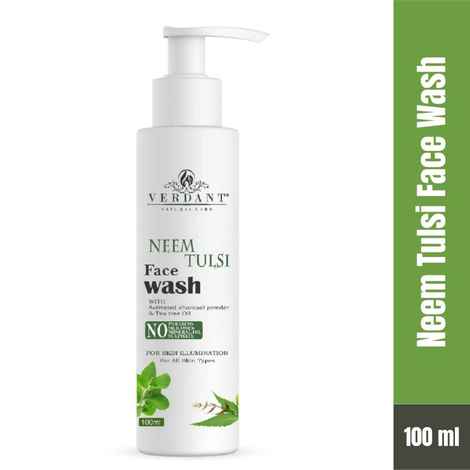 Buy Verdant Natural Care Neem & Tulsi Face Wash (100 ml) - Purplle