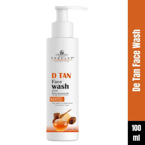 Buy Verdant Natural Care Tan Removal & De-Tan Face Wash (100 ml) - Purplle