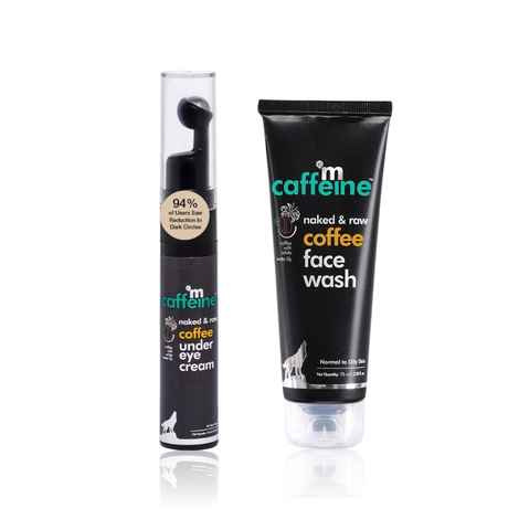Buy mCaffeine Coffee Face Wash and Under Eye Cream for Fresh & Glowing Skin Combo of 2 - Purplle
