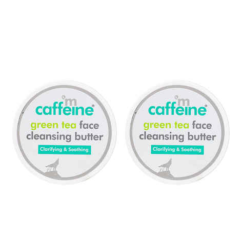 Buy mCaffeine Green Tea Face Cleansing Butter - Pack of 2 - Purplle
