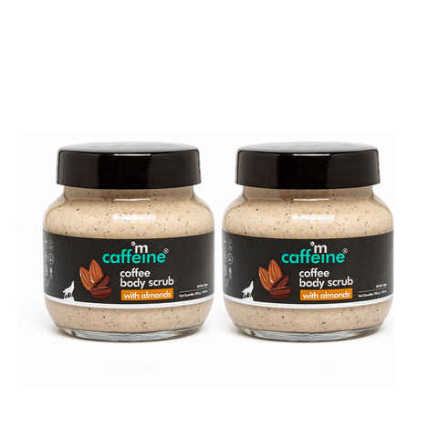 mCaffeine Coffee Body Scrub with Almonds - Pack of 2