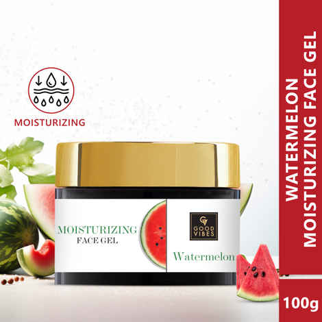 Buy Good Vibes Watermelon Moisturizing Gel | DEWY, Oil free, Light Weight (100 gm) - Purplle