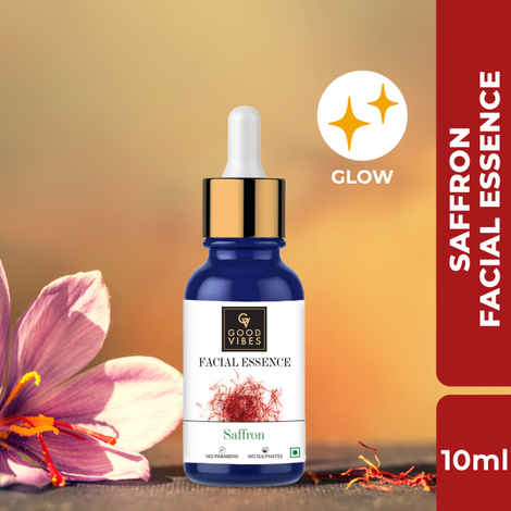 Buy Good Vibes Saffron Facial Essence | Anti-Inflammatory, Anti-Fungal, Soothing | No Parabens, No Sulphates, No Animal Testing (10 ml) - Purplle