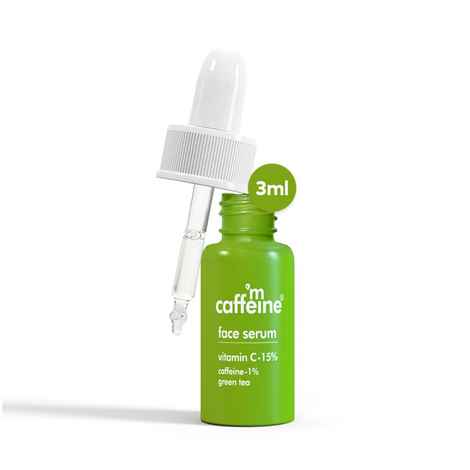 Buy mCaffeine Green Tea + Vitamin C Serum 3ml - Purplle