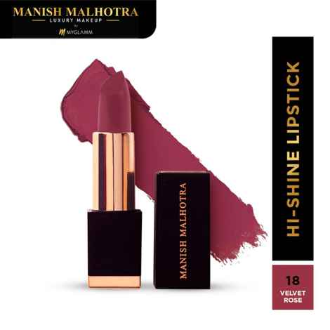 Buy Manish Malhotra Beauty By MyGlamm Hi-Shine Lipstick-Velvet Rose-4 gm - Purplle