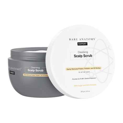 Buy Bare Anatomy Scalp Scrub - Upto 99% Dandruff Reduction, with Natural AHAs, Coconut & Sugar (250 gm) - Purplle