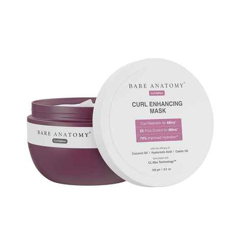 Bare Anatomy Curl Enhancing Hair Mask | Smoothens & Conditions Hair With Curl Retention (250 gm)