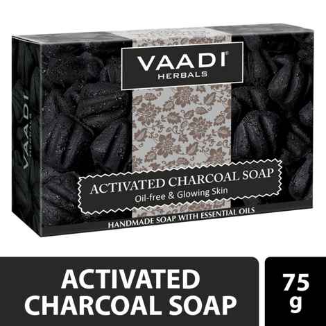 Buy Vaadi Herbals Activated Charcoal Soap (75 gm) - Purplle