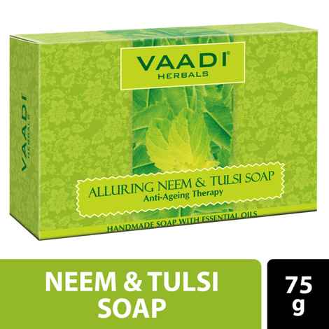 Buy Vaadi Herbals Alluring Neem-Tulsi Soap 75 gm - Purplle