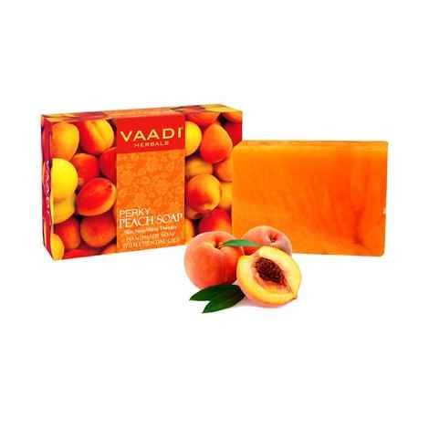 Vaadi Herbals Perky Peach Soap with Almond Oil (75 gm)