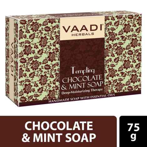 Buy Vaadi Herbals Tempting Chocolate & Mint Soap- Deep Moisturising Therapy (75 gm) - Purplle