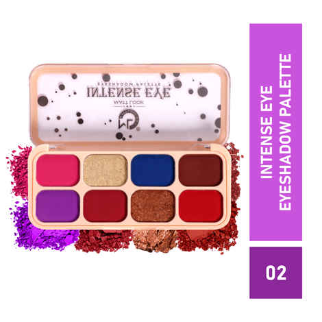 Buy Mattlook Intense Eye, Eyeshadow Platte, Flawless Shades, Waterproof Durable Highly Pigmented Eye Makeup Set Gift for Women, Easy to Blend & Versatile Looks, Multi Finish, Multicolor-2 (12 gm) - Purplle