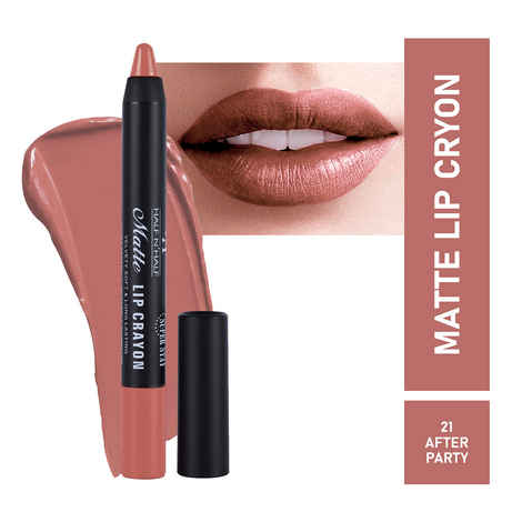 Buy Half N Half Matte Lip Crayon Velvet Soft, Rich Creamy Matte Texture, 24h Super Stay, Waterproof & Non-Transfer, Long Lasting, Matte Finish, 21 After Party (3.5 gm) - Purplle