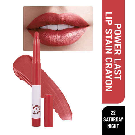 Buy Mattlook Power Last Lip Stain Crayon LipstickA Rich Colour, Non Transfer, Mask Proof & Luxurious Creamy Matte, Saturday Night (1.3 gm) - Purplle
