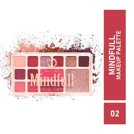 Buy Mattlook 13 Flawless Shades Eyeshadow Baked Highlighter, Blush Makeup Palette Waterproof Blendable, Gift for Women, 26 gm - Purplle