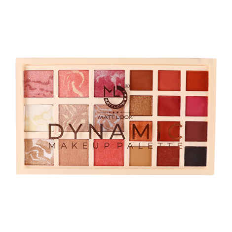 Buy Mattlook Dynamic Makeup Palette, 12 Eyeshadows, 9 Baked Highlighters & Blushers, Long Lasting Waterproof Durable Highly Pi gmented, Gift for Women, Multicolor-03 (23 gm) - Purplle