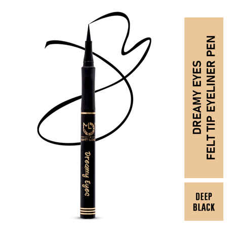 Buy Mattlook Dreamy Eyes Smooth Glide Felt Tip Eyeliner Pen, Easy To Use, Stays On All Day and Night, Long Lasting, Smudgeproof & Waterproof, Deep Black (1.2gm) - Purplle