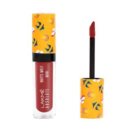 Buy Lakme Absolute Matte Melt Mini Liquid Lip Colour, Red Boots, 2.4 ml - Purplle
