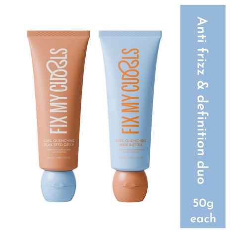 Buy Fix My Curls Ultimate Hair Care Set – (Curl Quenching Flaxseed Gelly 50 gm + Curl Quenching Hair Butter 50 gm) - Purplle