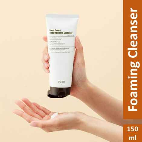 Buy PURITO Green Deep Foaming Cleanser (150ml) | Korean Skin Care - Purplle