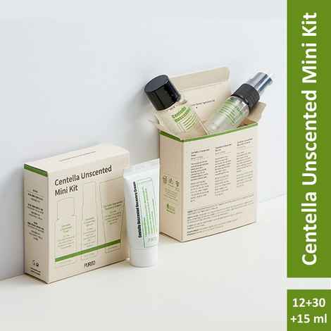 Buy PURITO Centella Unscented line travel kit | Korean Skin Care Combo of 3 - Purplle