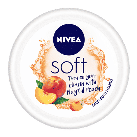 Buy NIVEA Soft Light Moisturizer Cream, Playful Peach, for Face, Hands and Body (50 ml) - Purplle