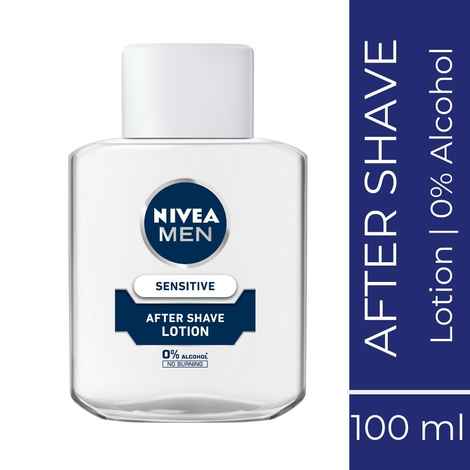 Buy Nivea Men Sensitive After Shave Lotion (100 ml) with 0% alcohol - Purplle