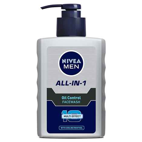 Buy Nivea Men Oil Control All In One Face Wash Pump Pack (150 ml) - Purplle