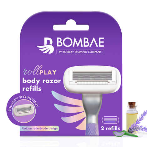 Bombae RollplayA Body razor refills for women 2 refills 200 gm
