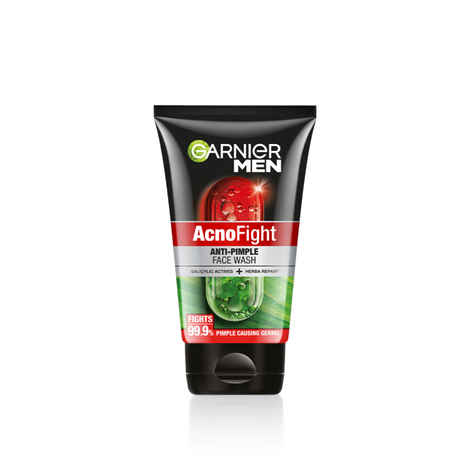 Buy Garnier Men Acno Fight Anti Pimple Face Wash, Anti Pimple Face Wash with Salicylic Acid and Herba Repair, Suitable for all Skin Types, 100 gm - Purplle
