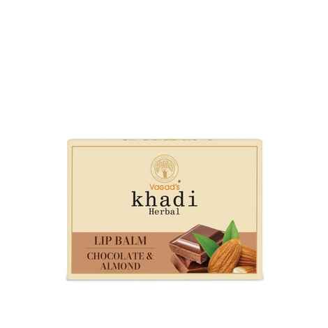 Buy Vagad's Khadi Chocolate & Almond Lip Balm (Pack of 2) - Purplle