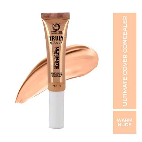 Buy Mattlook Truly Matte Ultimate Cover Concealer, Longwearing & High Pigment Concealer, Warm-Nude (17 gm) - Purplle