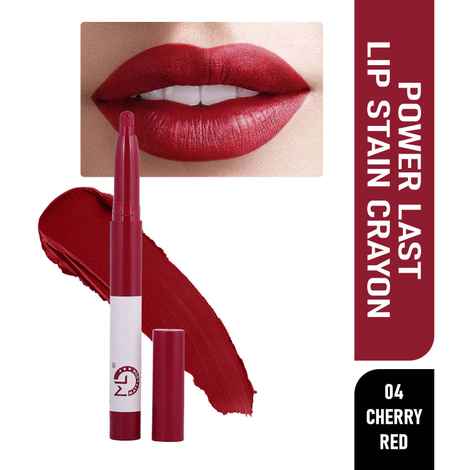 Mattlook Power Last Lip Stain Crayon Lipstick, Rich Colour, Non Transfer, Mask Proof & Luxurious Creamy Matte, 1.3 gm