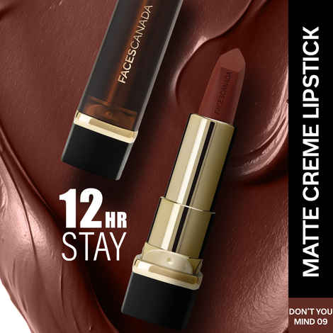FACES CANADA Comfy Matte Creme Lipstick - Don’t You Mind, 4.2 gm | Long Stay | Creamy Matte Finish | Intense Color | Hydrating & Nourishing | Smooth Application