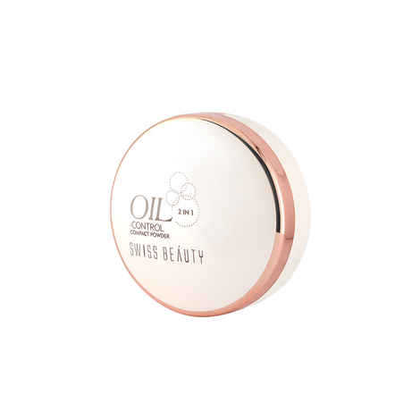 Buy Swiss Beauty Oil Control Compact Powder 3 Natural Nude (2*10 gm) - Purplle