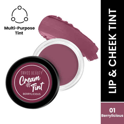 Swiss Beauty Lip & Cheek Cream SB-308-01 Berrylicious 8 gm