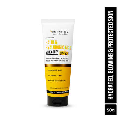 Buy Dr. Sheth's Haldi & Hyaluronic Acid Sunscreen - 50 gm - Purplle