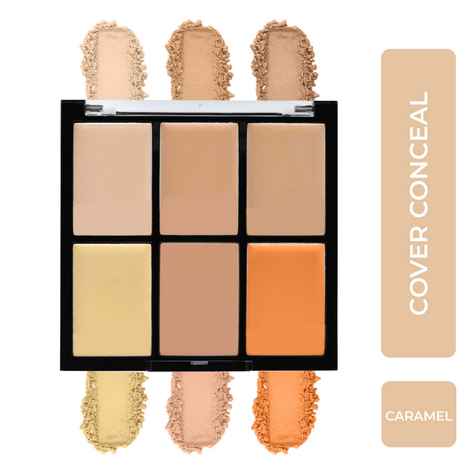 Half N Half Cover Concealer Skin Beauty, Multicolour Palette, Caramel (9.6 gm)