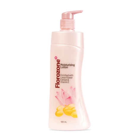 Buy Florozone Moisturizing Lotion With Lotus Flower Extract & Vitamin E - 500 ml - Purplle