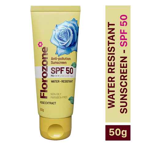 Buy Florozone SPF 50 Anti pollution Sunscreen, 50 gm - Purplle